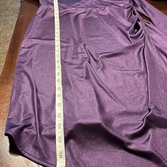 BAR III | Eggplant Faux Wrap Dress | Size - Small - Picture 11 of 11